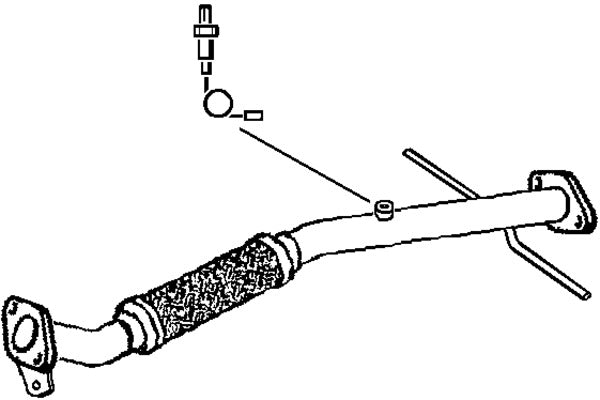 Klarius KA53G - Centre Pipe  - Fits Kia Rio 1.3i,1.5i