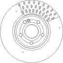 Disctech Brake Disc - Fits Ford, Mercedes-benz - ABD3822 - Front Axle