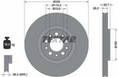 Textar  Front  Right Car Break Disc (Single) - 92351103