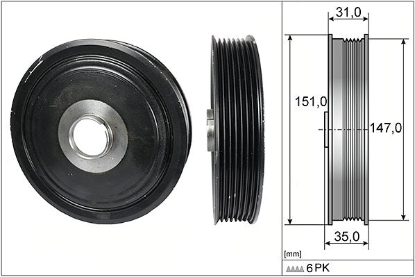 INA Belt Pulley Crankshaft Part No - 544011010