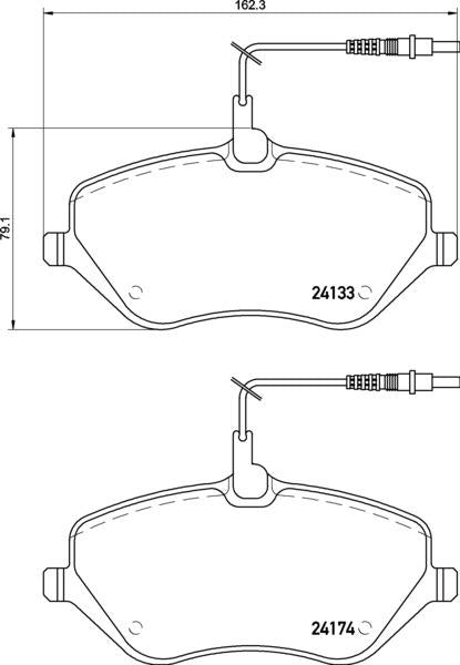 Citroën Peugeot Brake Pad Set - Padtech PAD2700