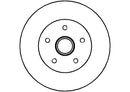 Disctech Brake Disc - Fits Renault, Vw - ABD3120 - Front Axle