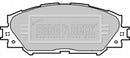 Borg & Beck Front Brake Pad Set -BBP1991