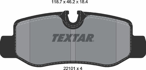 Textar Brake Pad Set - 2210101