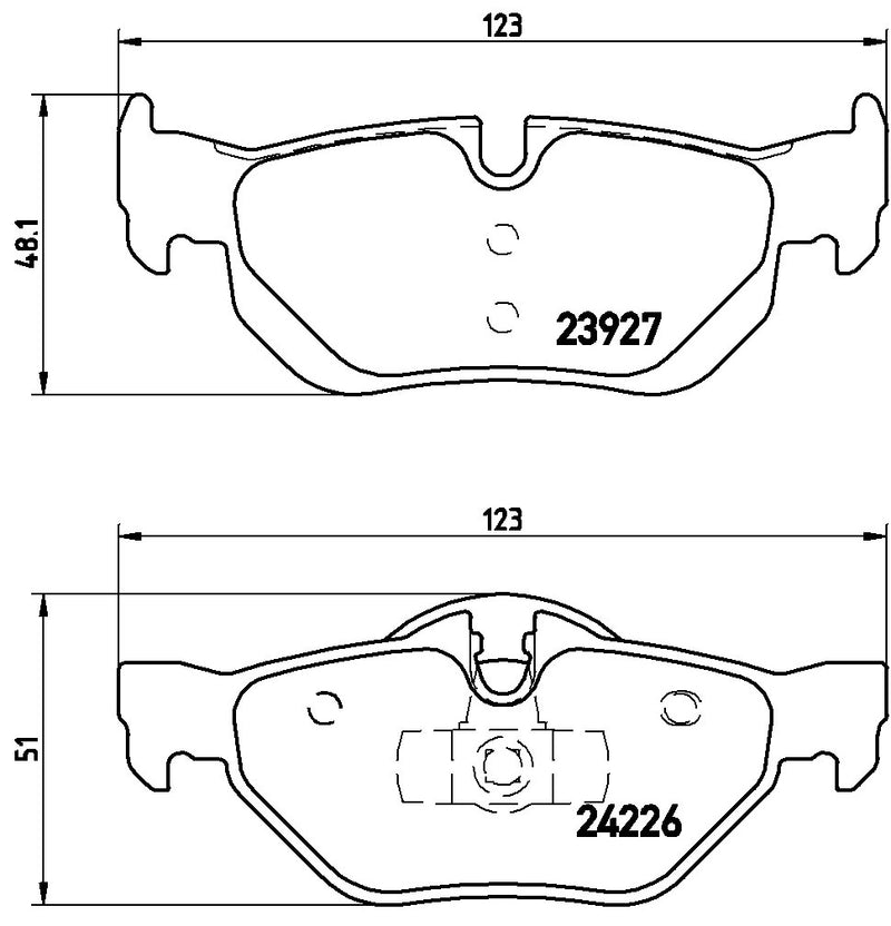 Brembo Brake Pad Set - P06038