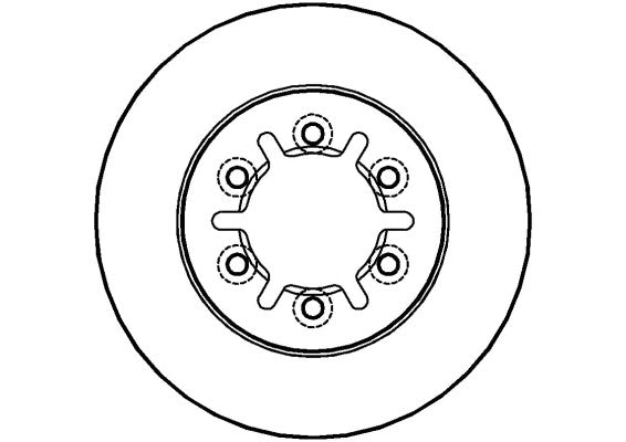 Disctech Brake Disc - Fits Nissan, Toyota - ABD3503 - Front Axle