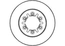 Disctech Brake Disc - Fits Nissan, Toyota - ABD3503 - Front Axle