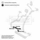 Borg & Beck Turbo Hose Part No -BTH1177