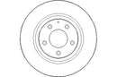 Disctech Brake Disc - Fits Citroën, Mazda - ABD2505 - Rear Axle