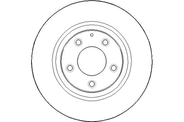 Disctech Brake Disc - Fits Citroën, Mazda - ABD2505 - Rear Axle