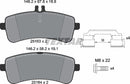 Textar Brake Pad Set - 2516302