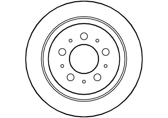 Disctech Brake Disc - Fits Iveco, Volvo - ABD2735 - Rear Axle
