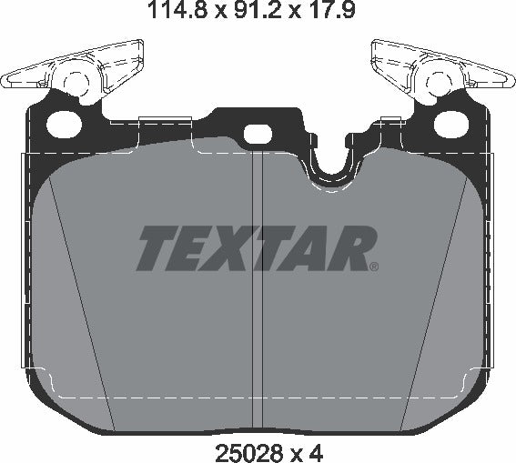 Textar Brake Pad Set - 2502805