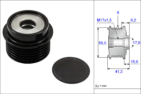 INA Alternator Freewheel Clutch - Part No - 535023110