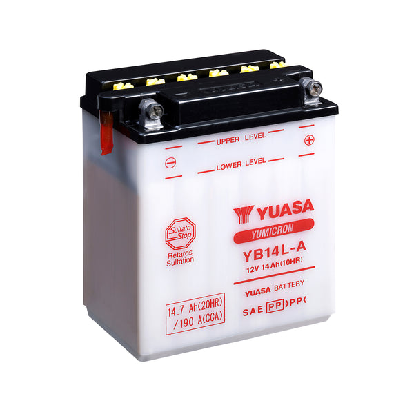 YB14L-A (DC) 12V Yuasa Yumicron Motorcycle Battery