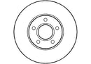 Disctech Brake Disc - Fits Audi, Ford - ABD2080 - Front Axle
