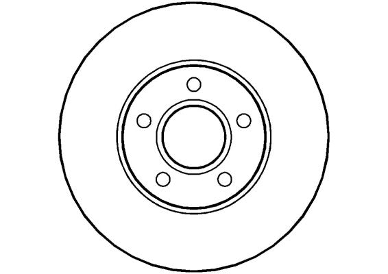 Disctech Brake Disc - Fits Audi, Ford - ABD2080 - Front Axle