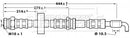 Borg & Beck Brake Hose Part No -BBH7083