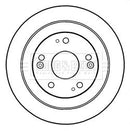 Borg & Beck Brake Disc Pair Part No -BBD5321