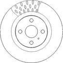 Disctech Brake Disc - Fits Abarth, Mazda - ABD3965 - Front Axle