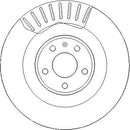 Disctech Brake Disc - Fits Audi - ABD3427 - Rear Axle
