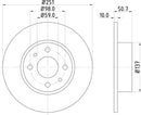 Mintex Brake Discs fits -Alfa Romeo Chrysler Fiat Lancia S270:5 MDC389 (also fits other vehicles)