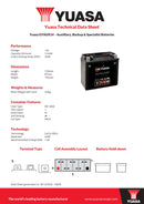 Yuasa 12V Auxiliary Battery - GYAUX14-012