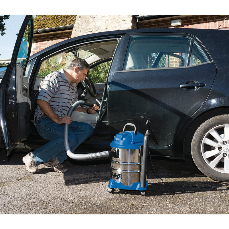 Wet and Dry Vacuum Cleaner with Stainless Steel Tank - 20L - 1250W