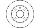 Disctech Brake Disc - Fits Daewoo, Ford - ABD2639 - Front Axle