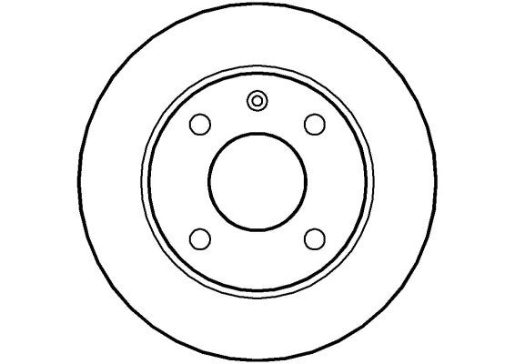 Disctech Brake Disc - Fits Daewoo, Ford - ABD2639 - Front Axle