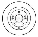 Borg & Beck Brake Disc Pair Part No -BBD4672