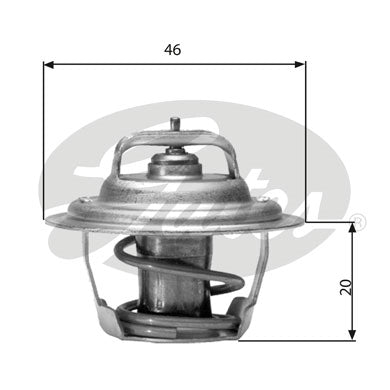 Gates Thermostat, coolant - TH02791G1