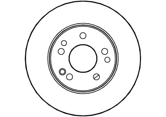 Disctech Brake Disc - Fits Mercedes-benz - ABD2678 - Front Axle