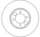 Disctech Brake Disc - Fits Daimler, Renault - ABD2689 - Rear Axle
