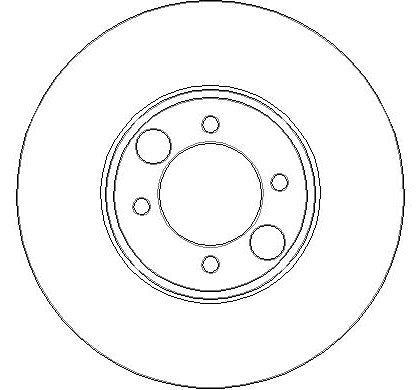 Disctech Brake Disc - Fits Daimler, Renault - ABD2689 - Rear Axle