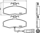 Mintex Brake Pad Set fits -Ford TVR MDB1211 (also fits other vehicles)