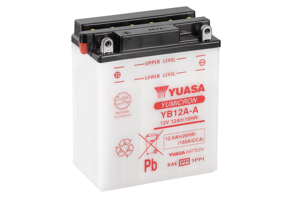 YB12A-A (CP) 12V Yuasa Yumicron Motorcycle Battery