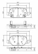 Borg & Beck Rear Brake Pad Set -BBP2620