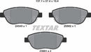 Fiat, Brake Pad Set - Textar 2454901