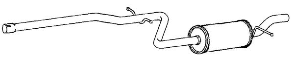 Klarius VW726T - Box With Centre Pipe  - Fits Skoda Octavia 2.0 TDi RS