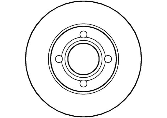 Disctech Brake Disc - Fits Audi - ABD3523 - Front Axle