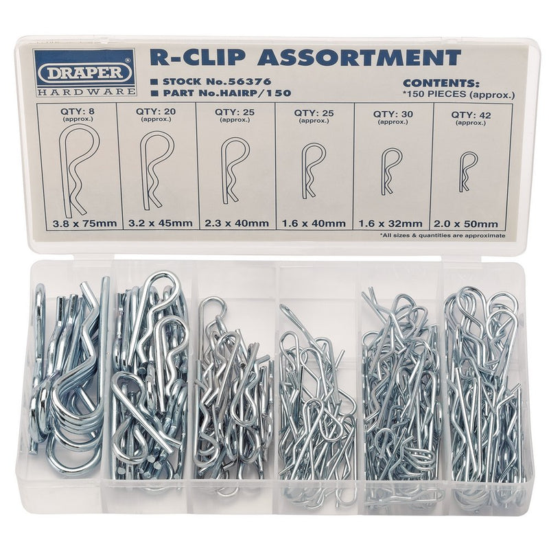 R-Clip Assortment (150 Piece)