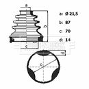 Borg & Beck Cv Joint Boot Kit Part No -BCB6430