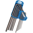 Draper mm Long H/Key Ball END 10pc - 33719
