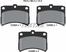 Textar Brake Pad Set - 2349402