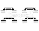 Borg & Beck Fitting Kit - Pads Part No -BBK1336