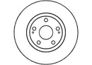 Disctech Brake Disc - Fits Subaru, Toyota - ABD2159 - Front Axle
