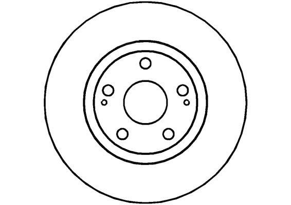Disctech Brake Disc - Fits Subaru, Toyota - ABD2159 - Front Axle