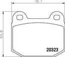 Mintex Brake Pad Set fits -Lotus Opel Vauxhall MDB1890 (also fits other vehicles)