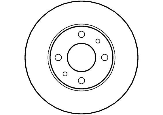 Disctech Brake Disc - Fits Abarth, Kia - ABD2004 - Rear Axle